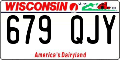 WI license plate 679QJY