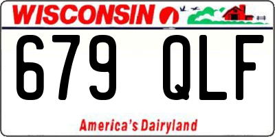 WI license plate 679QLF
