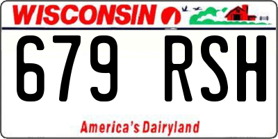 WI license plate 679RSH