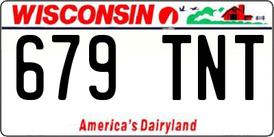 WI license plate 679TNT
