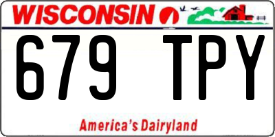 WI license plate 679TPY