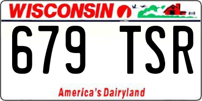 WI license plate 679TSR