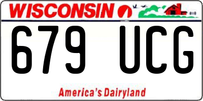 WI license plate 679UCG