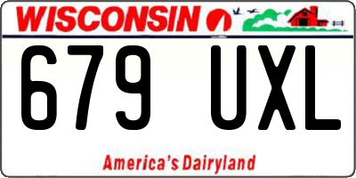 WI license plate 679UXL
