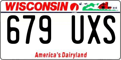 WI license plate 679UXS