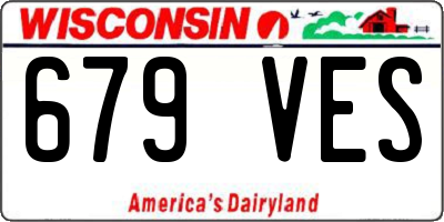 WI license plate 679VES