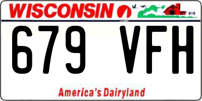 WI license plate 679VFH