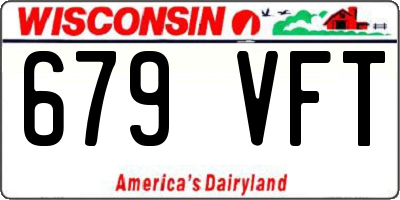 WI license plate 679VFT