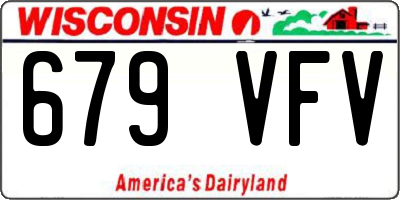 WI license plate 679VFV