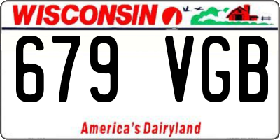 WI license plate 679VGB