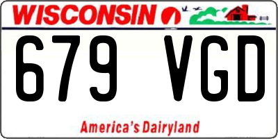 WI license plate 679VGD