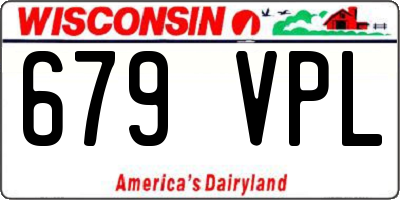WI license plate 679VPL