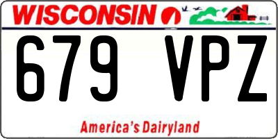 WI license plate 679VPZ