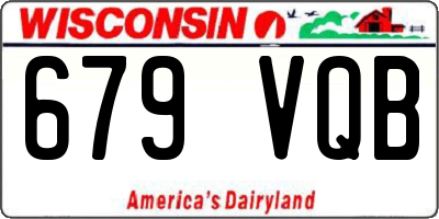 WI license plate 679VQB