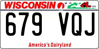 WI license plate 679VQJ