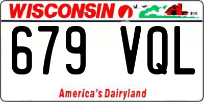 WI license plate 679VQL