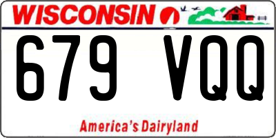 WI license plate 679VQQ