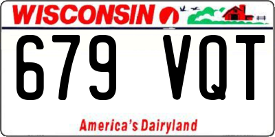 WI license plate 679VQT