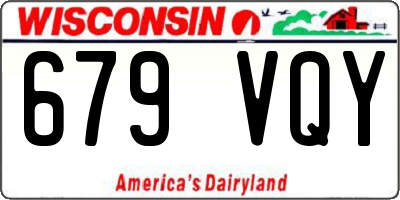 WI license plate 679VQY