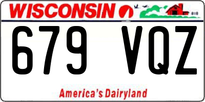 WI license plate 679VQZ