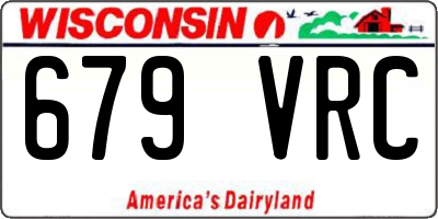 WI license plate 679VRC