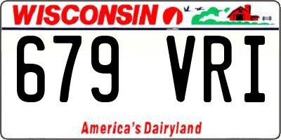 WI license plate 679VRI
