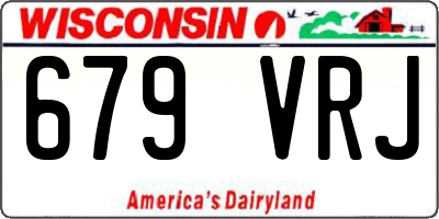 WI license plate 679VRJ