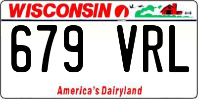WI license plate 679VRL