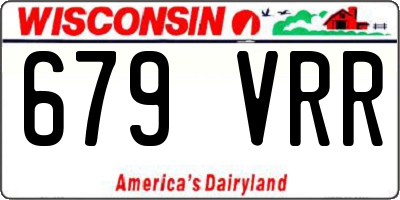 WI license plate 679VRR