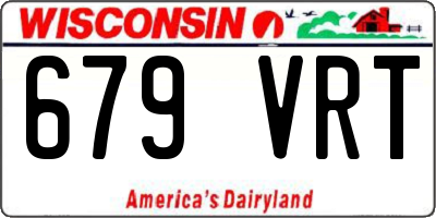 WI license plate 679VRT