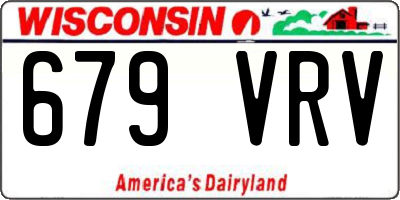WI license plate 679VRV