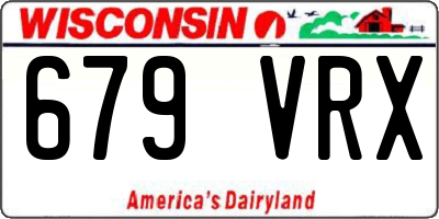 WI license plate 679VRX