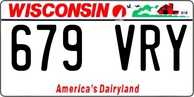 WI license plate 679VRY