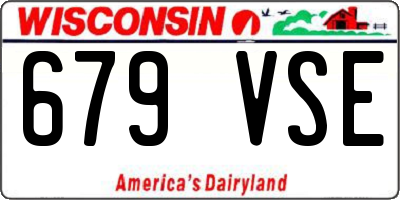 WI license plate 679VSE