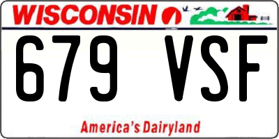 WI license plate 679VSF