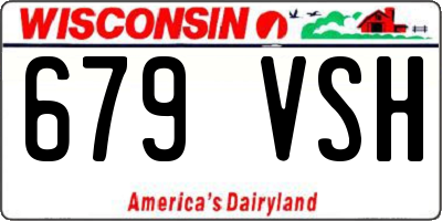 WI license plate 679VSH