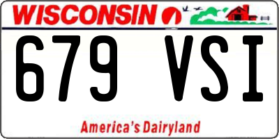 WI license plate 679VSI