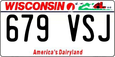 WI license plate 679VSJ