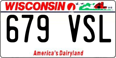 WI license plate 679VSL