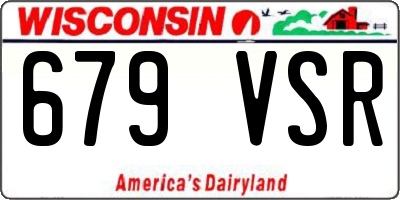 WI license plate 679VSR
