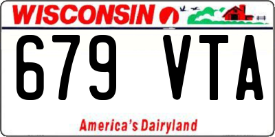 WI license plate 679VTA