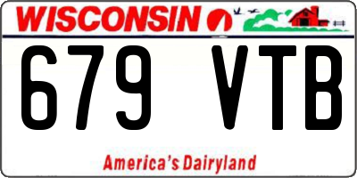 WI license plate 679VTB