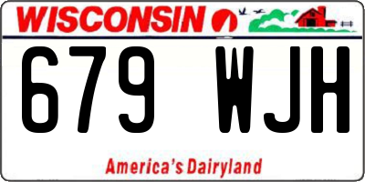 WI license plate 679WJH
