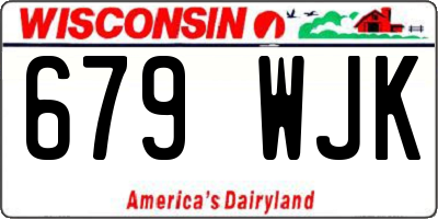 WI license plate 679WJK