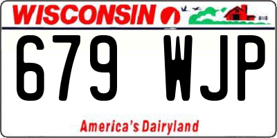 WI license plate 679WJP