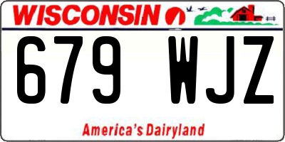 WI license plate 679WJZ