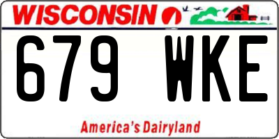 WI license plate 679WKE