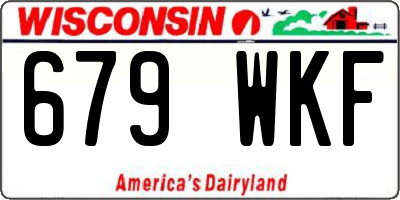 WI license plate 679WKF