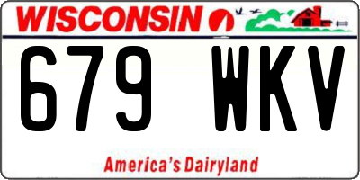 WI license plate 679WKV