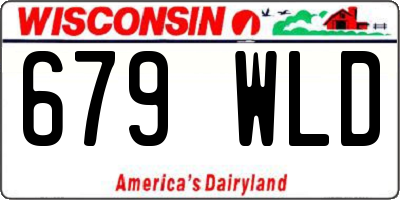 WI license plate 679WLD